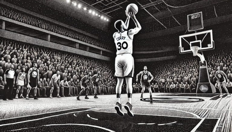 Steph Curry making a shot