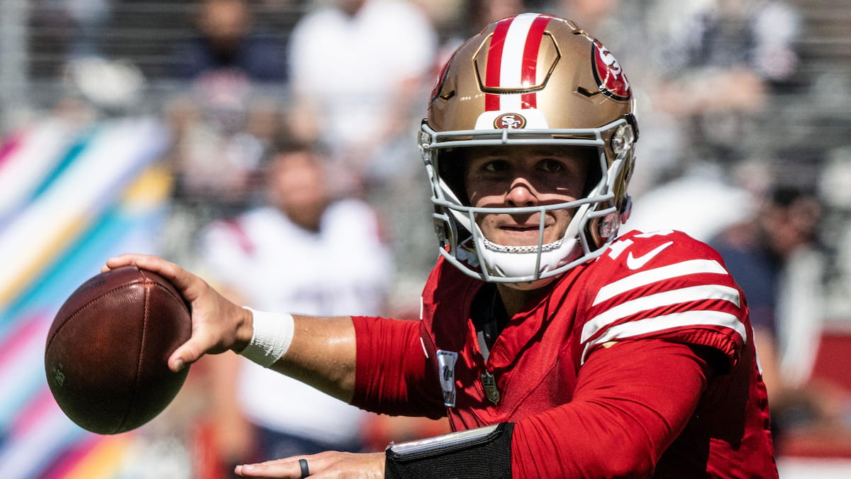 Brock Purdy, quarterback of the 49ers.