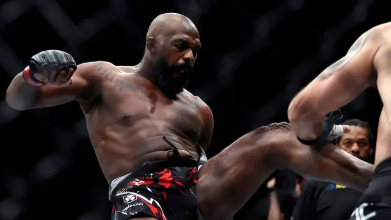 Jon Jones fighting in the UFC