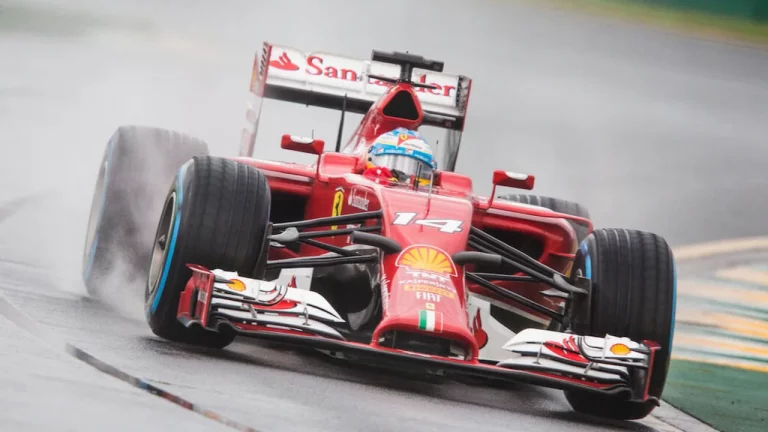 Team Ferrari winning a Formula 1 race.