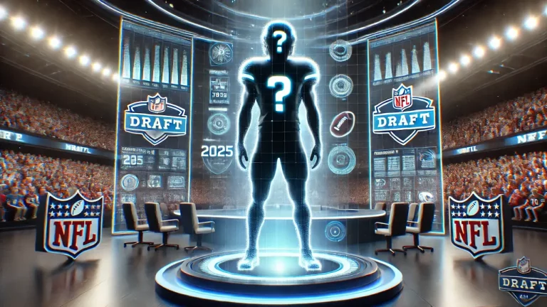 Simulation of AI predicting the outcome of the 2025 NFL Draft.