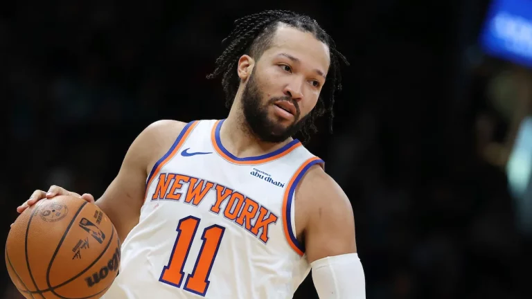 Jalen Brunson playing for the New York Knicks.