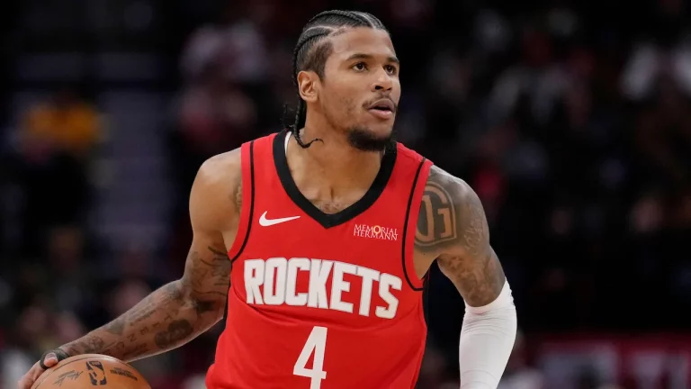 Jalen Green playing for the Houston Rockets.