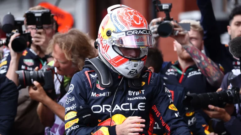 Max Verstappen racing for Red Bull.