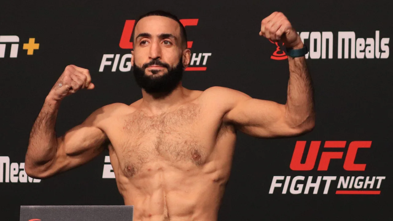 Belal Muhammad preparing for a UFC fight.