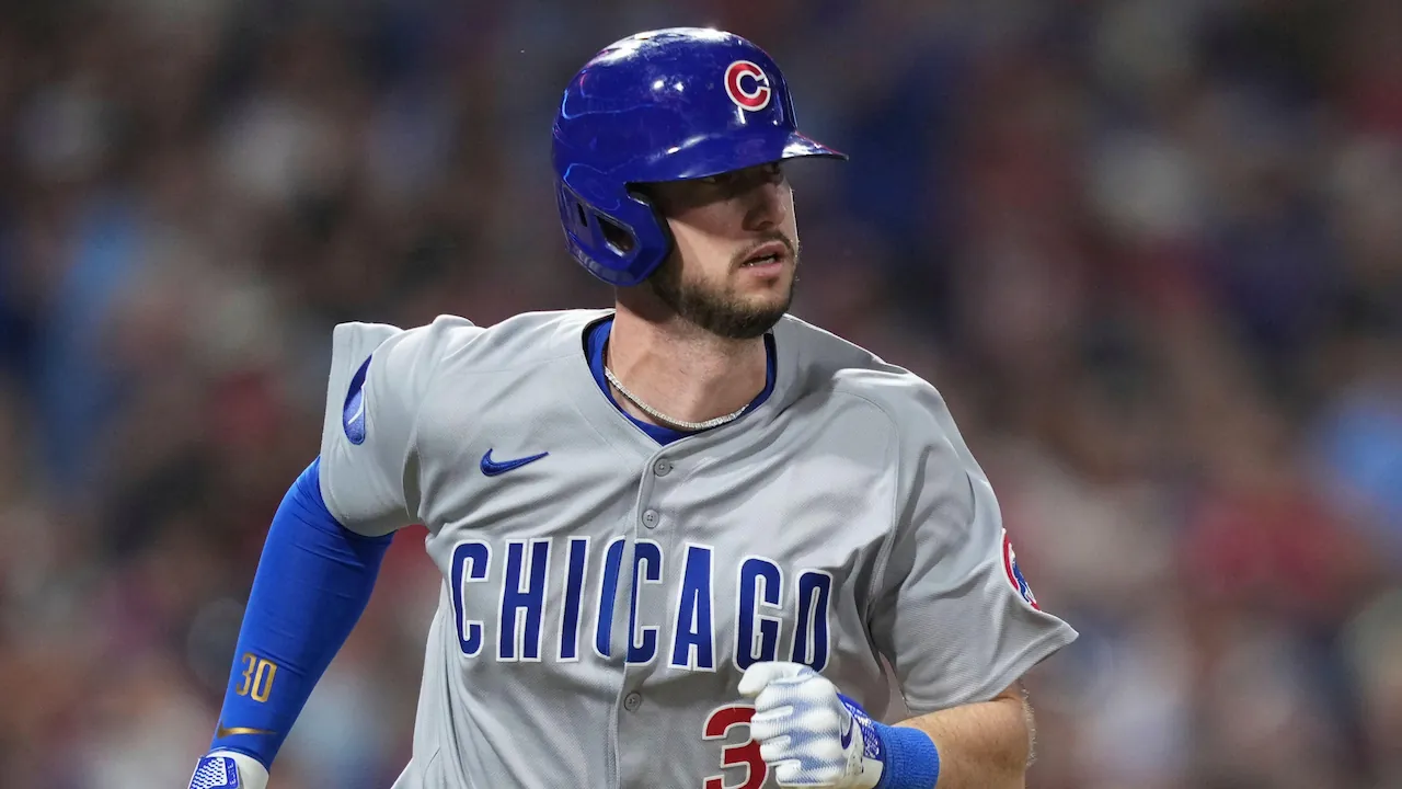 Kyle Tucker playing for the Chicago Cubs.