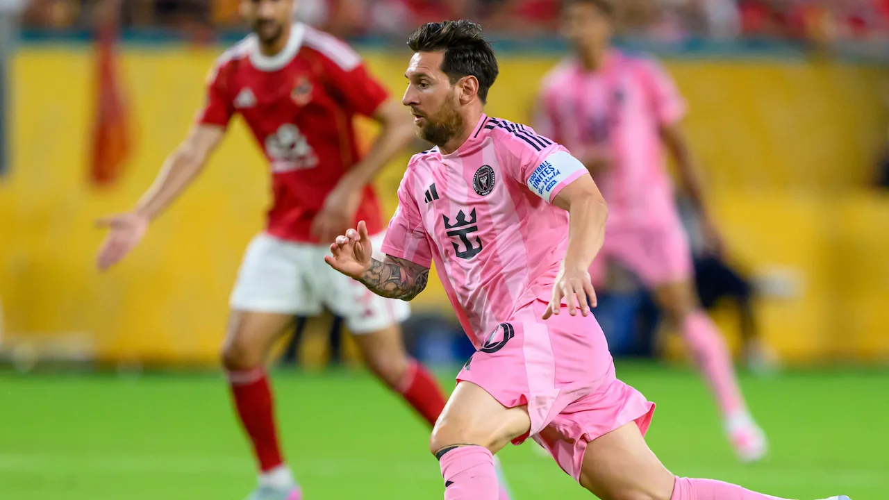 Lionel Messi playing for Inter Miami.