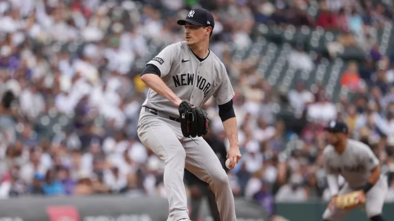 Max Fried pitching for the New York Yankees.
