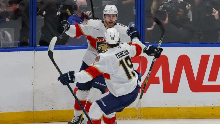 Sam Bennett playing for the Florida Panthers.