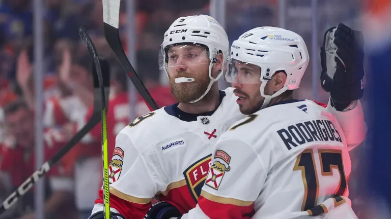 Sam Bennett playing for the Florida Panthers.
