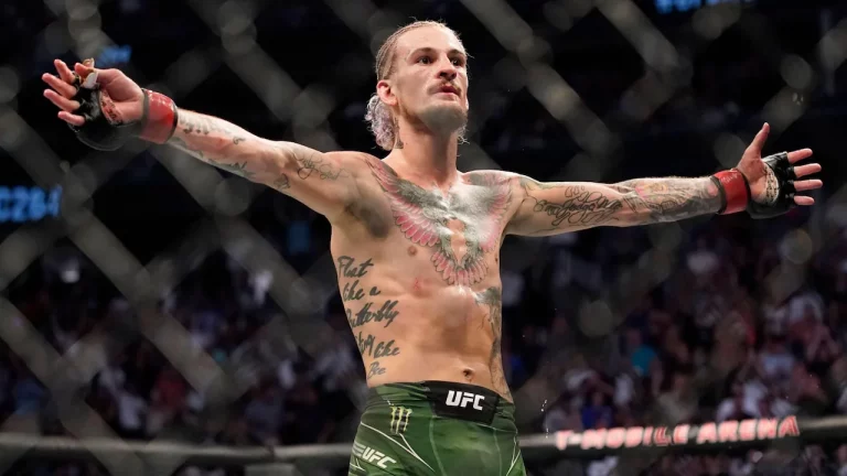 Sean O'Malley after winning a UFC fight.