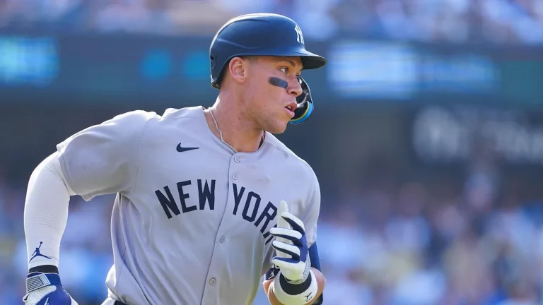 Aaron Judge playing for the New York Yankees