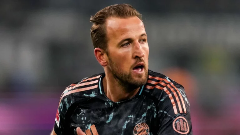 Harry Kane playing for Bayern Munich